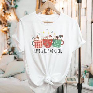 Cup Of Cheer Christmas Shirt, Christmas Coffee Shirt, Christmas Cocoa Shirt